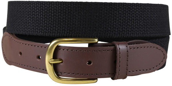 Cotton Webbing Belt | Black