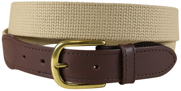 Cotton Webbing Belt | Buff