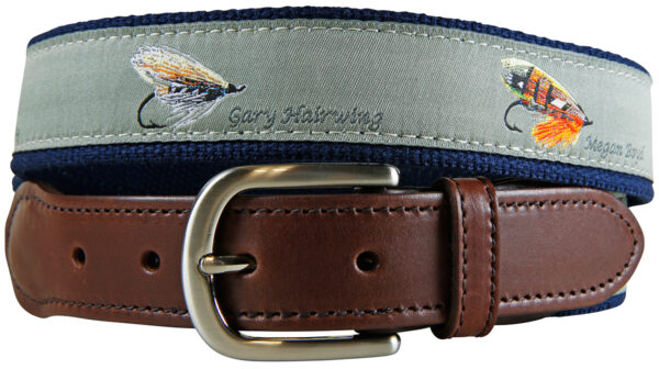 Megan Boyd Flies Leather Tab Belt