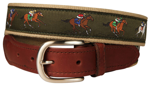 Derby Leather Tab Belt