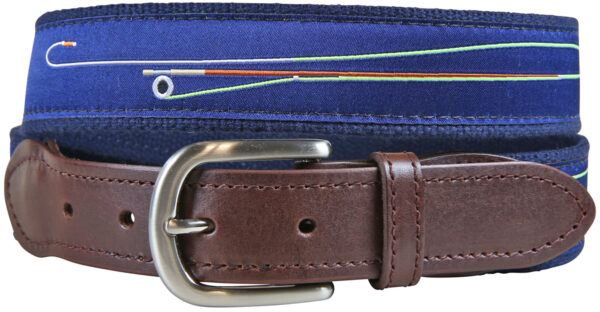 Fly Rod Leather Tab Belt – Made to Order