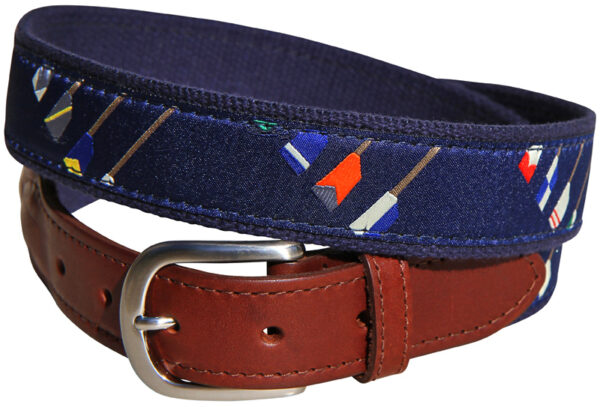 Crew Blades Leather Tab Belt