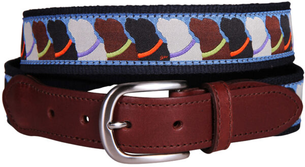 Who Wants Treats Leather Tab Belt