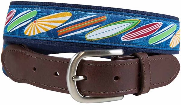 Surfboards Leather Tab Belt – Made to Order