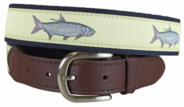 Tarpon Leather Tab Belt – Butter – Made to Order