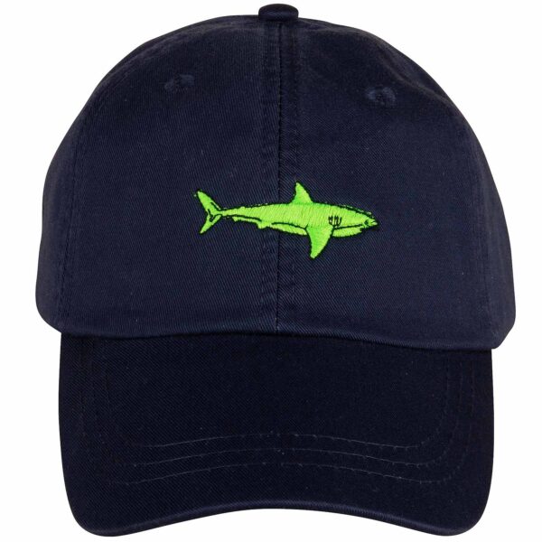 Lime Shark Hat | Navy