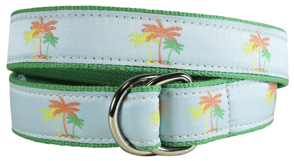 Palm Trees D-Ring Belt | Made to Order