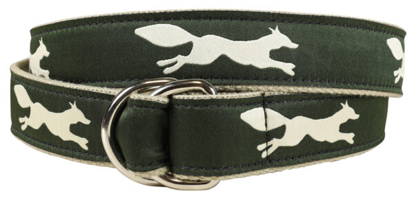 Feeling Foxy D-Ring Belt | Hunter Green | Made to Order