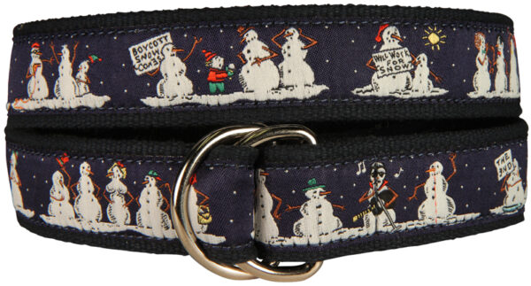 Naughty Snowmen D-Ring Belt | Made to Order