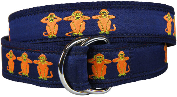 See No | Hear No | Speak No Evil D-Ring Belt | Made to Order