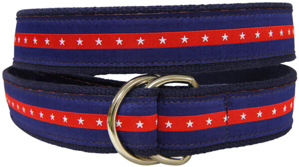 Patriotic Stripe D-Ring Belt | Made to Order