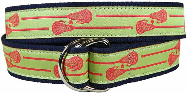 Lacrosse Sticks D-Ring Belt | Lime | Made to Order