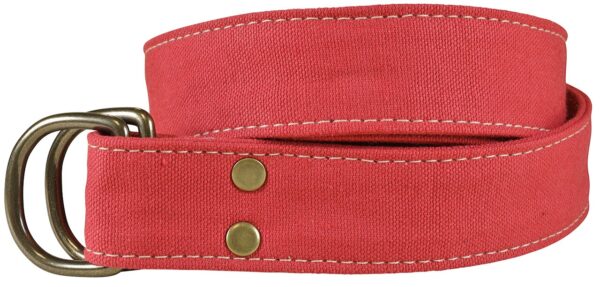 Canvas D-ring Belt | Scarlet