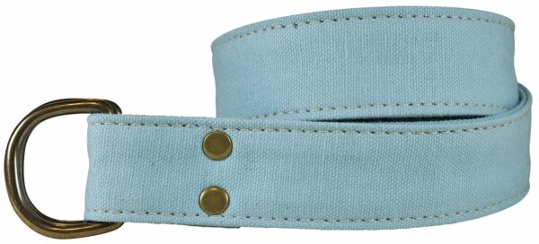 Canvas D-ring Belt | Vintage Blue