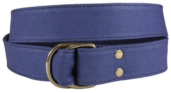 Canvas D-ring Belt | Navy